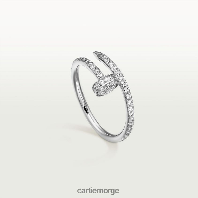 smykker Cartier juste un clou ring hvitt gull F4466N42
