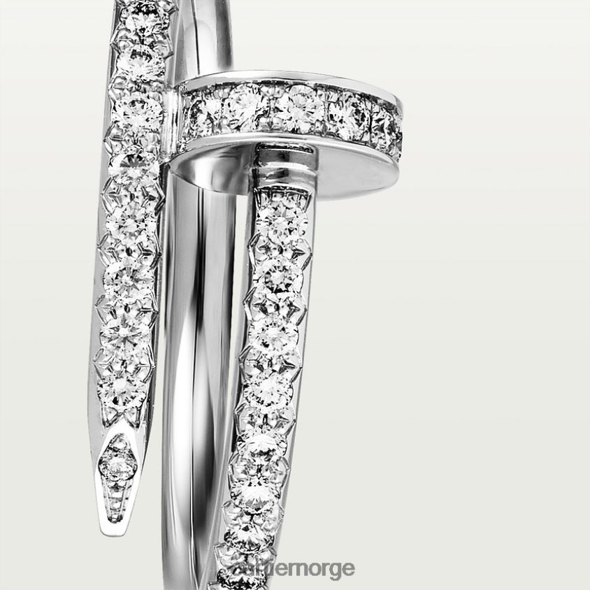 smykker Cartier juste un clou ring hvitt gull F4466N42