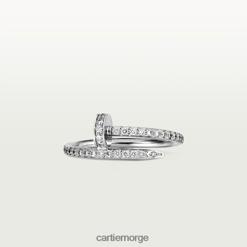 smykker Cartier juste un clou ring hvitt gull F4466N42