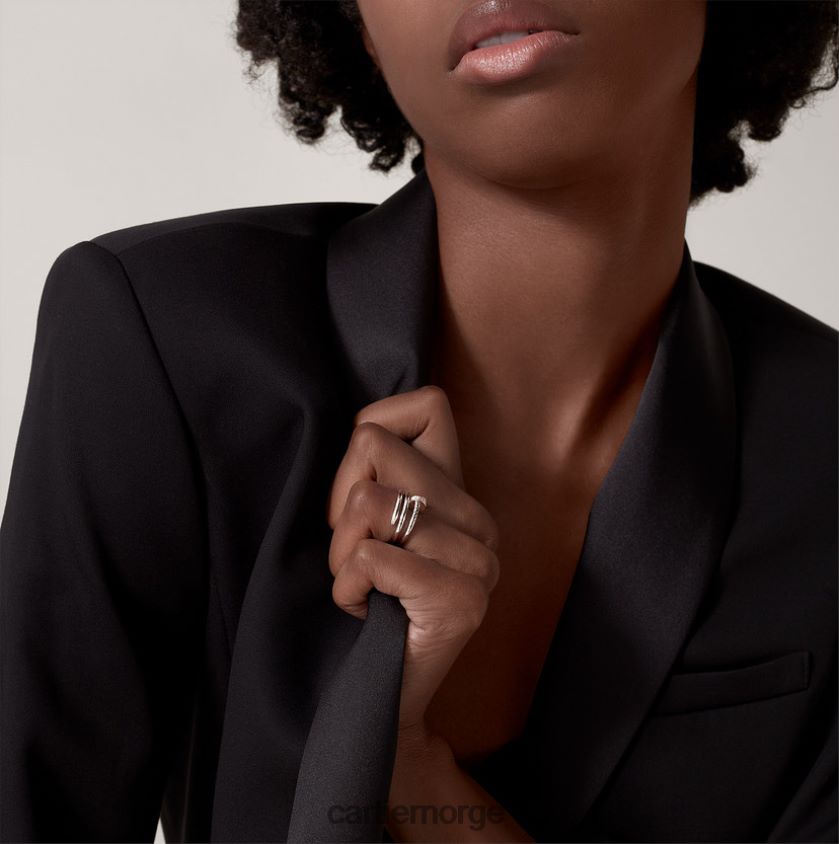 smykker Cartier juste un clou ring hvitt gull F4466N48