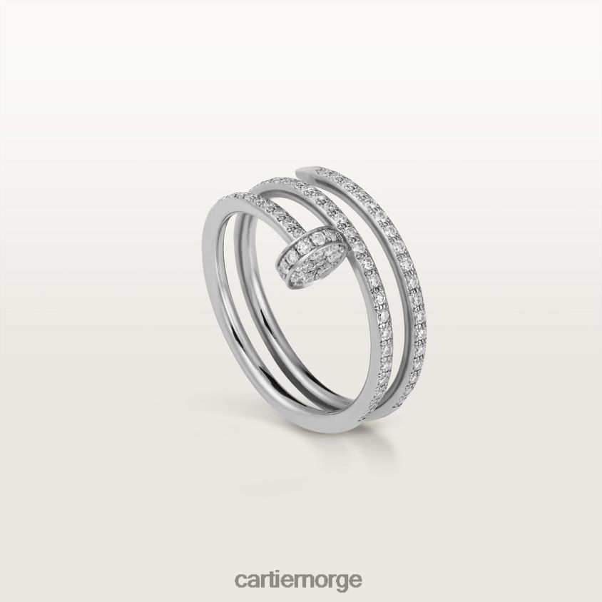 smykker Cartier juste un clou ring hvitt gull F4466N51