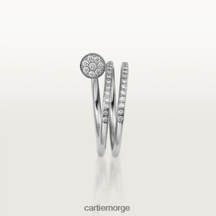 smykker Cartier juste un clou ring hvitt gull F4466N51