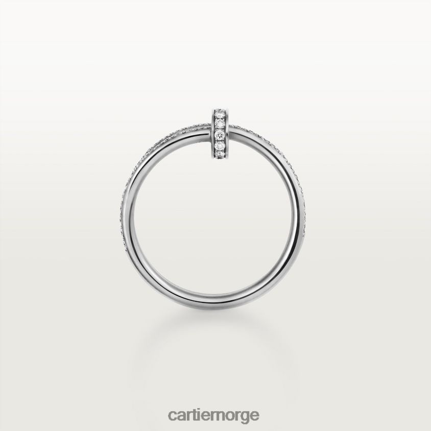 smykker Cartier juste un clou ring hvitt gull F4466N51
