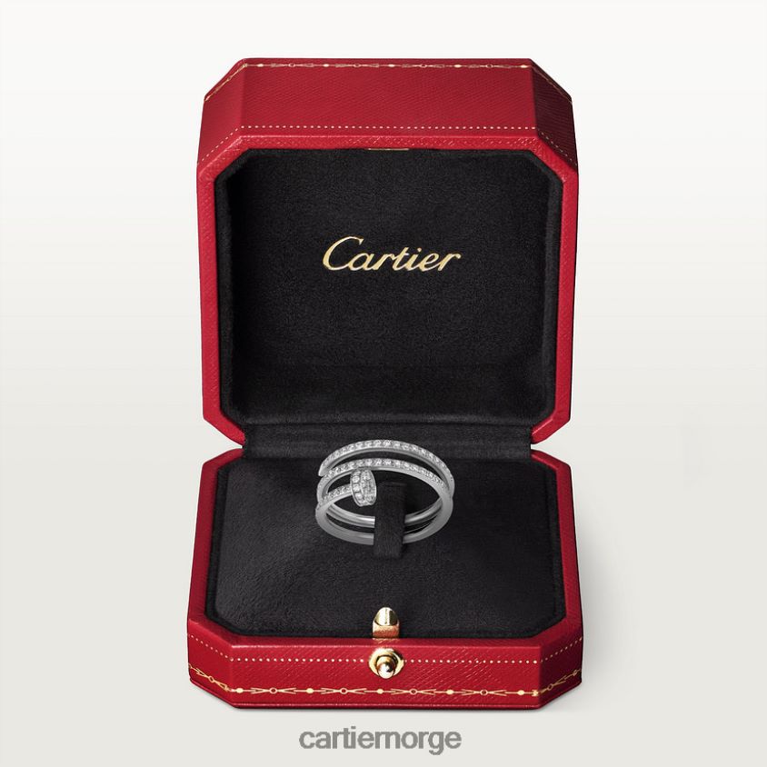 smykker Cartier juste un clou ring hvitt gull F4466N51