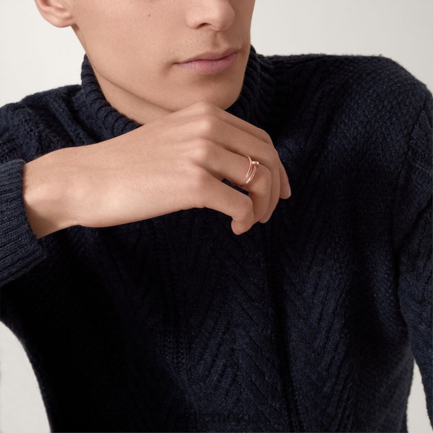 smykker Cartier juste un clou ring, liten modell Rose gull F4466N43