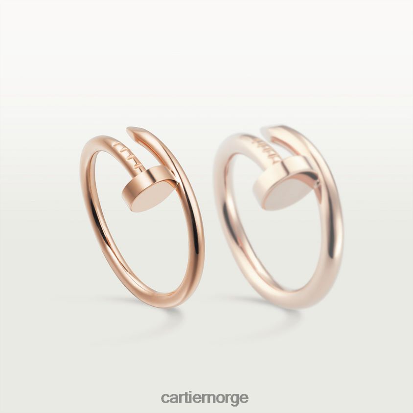 smykker Cartier juste un clou ring, liten modell Rose gull F4466N43