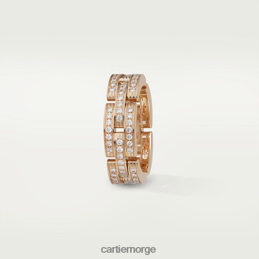 smykker Cartier maillon panter ring Rose gull F4466N143