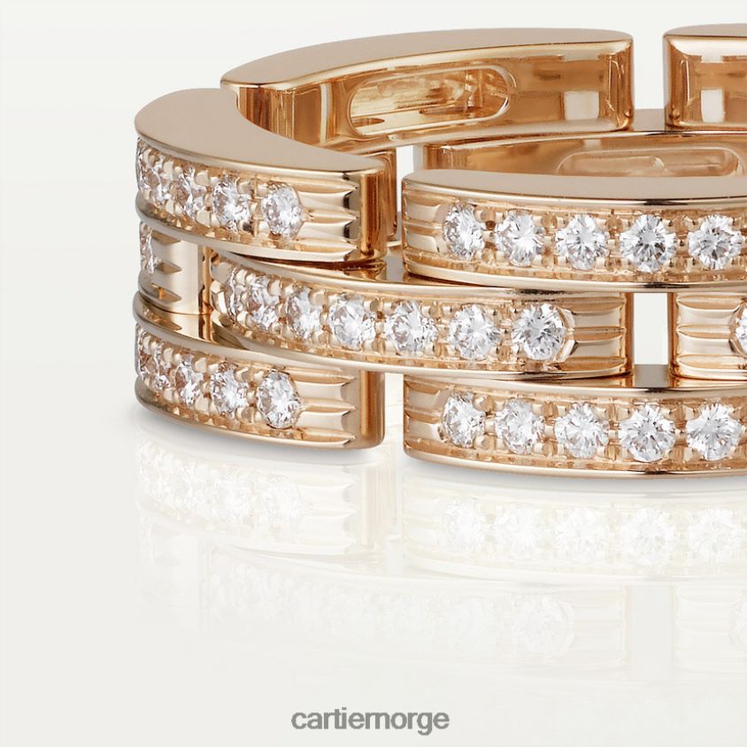 smykker Cartier maillon panter ring Rose gull F4466N143