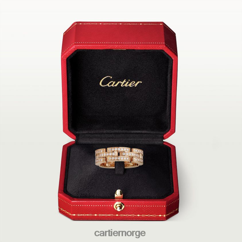 smykker Cartier maillon panter ring Rose gull F4466N143