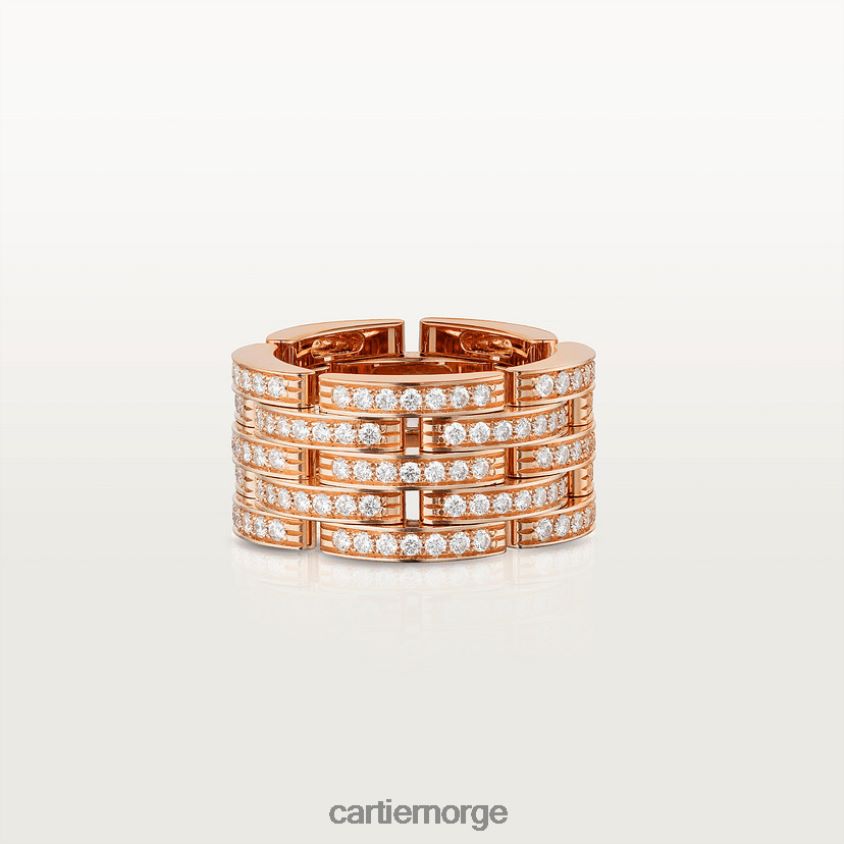 smykker Cartier maillon panter ring Rose gull F4466N147