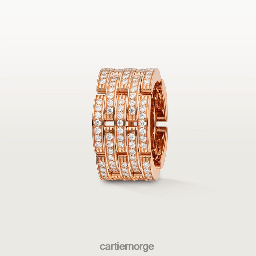 smykker Cartier maillon panter ring Rose gull F4466N147