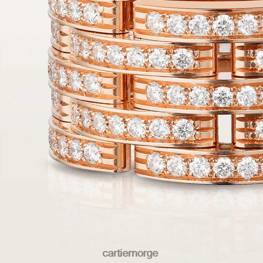 smykker Cartier maillon panter ring Rose gull F4466N147