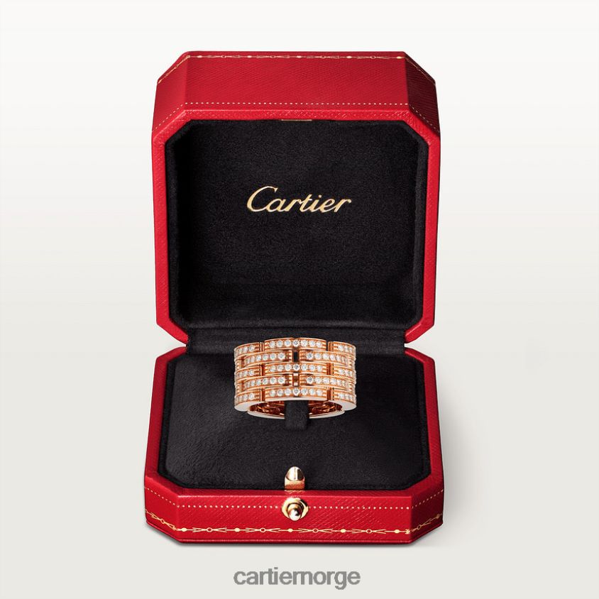 smykker Cartier maillon panter ring Rose gull F4466N147
