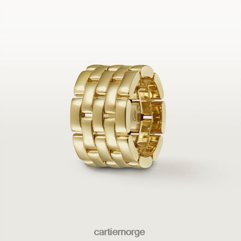 smykker Cartier maillon panter ring gult gull F4466N146