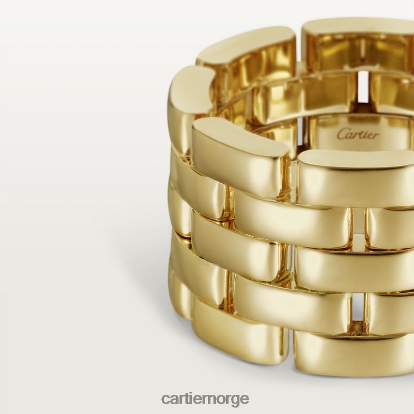 smykker Cartier maillon panter ring gult gull F4466N146