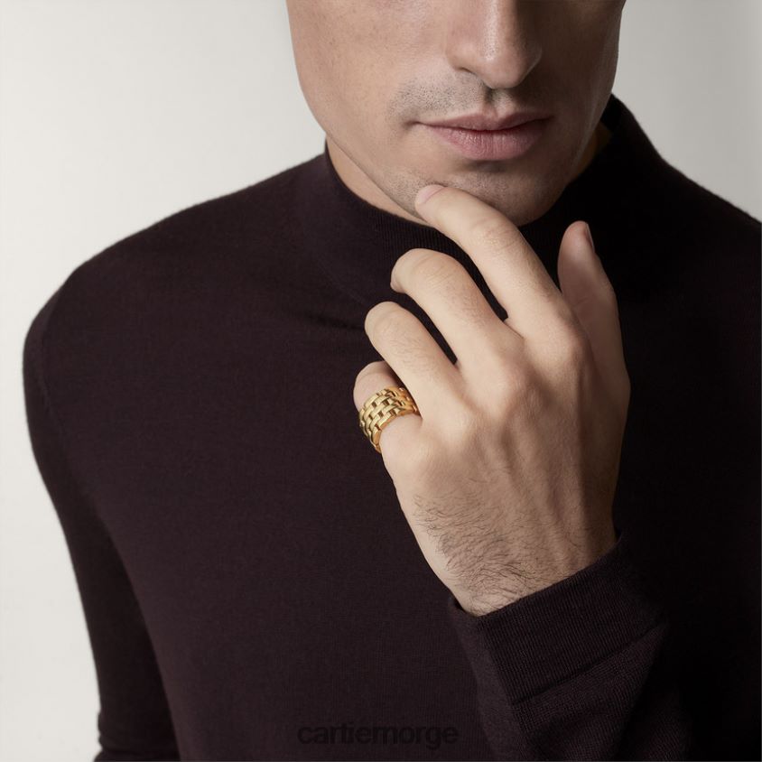 smykker Cartier maillon panter ring gult gull F4466N146