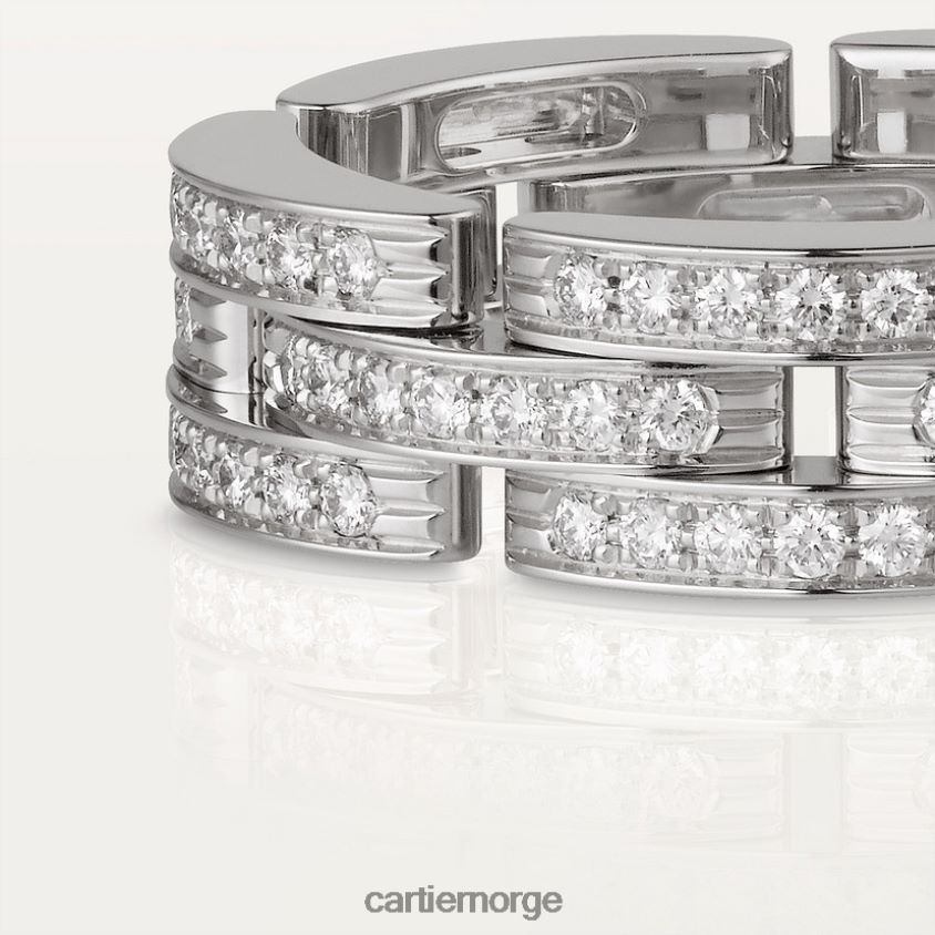 smykker Cartier maillon panter ring hvitt gull F4466N144