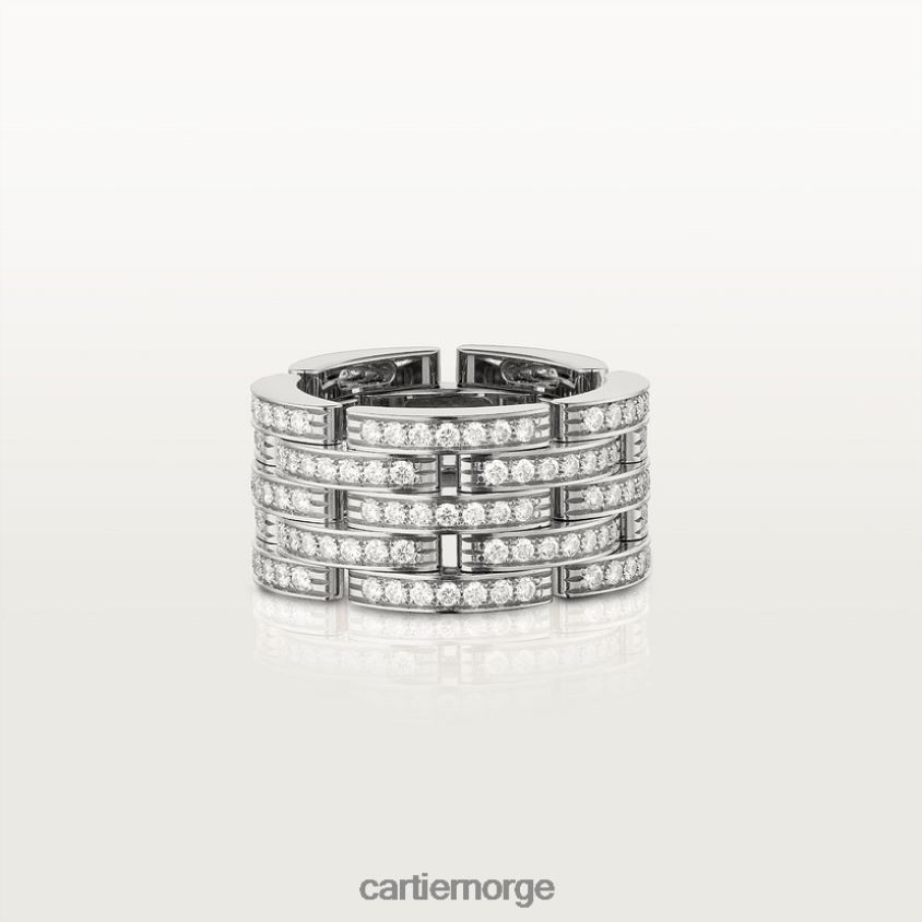 smykker Cartier maillon panter ring hvitt gull F4466N148