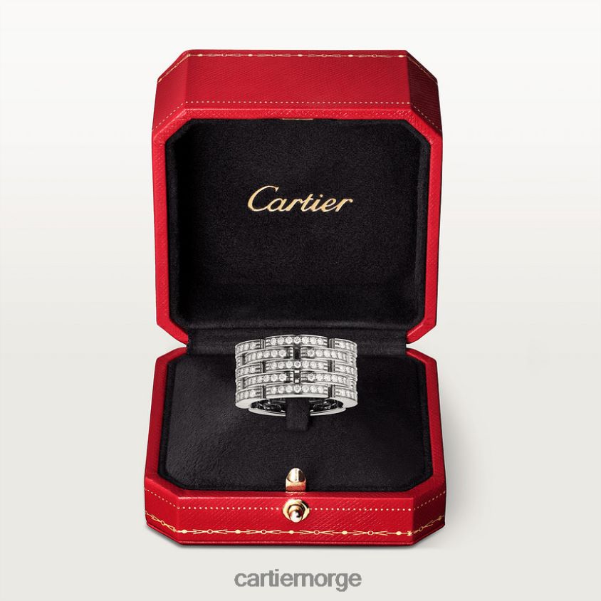 smykker Cartier maillon panter ring hvitt gull F4466N148