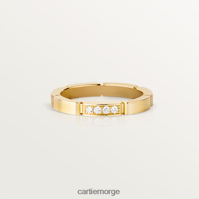 smykker Cartier maillon panthere bryllup band gult gull F4466N152