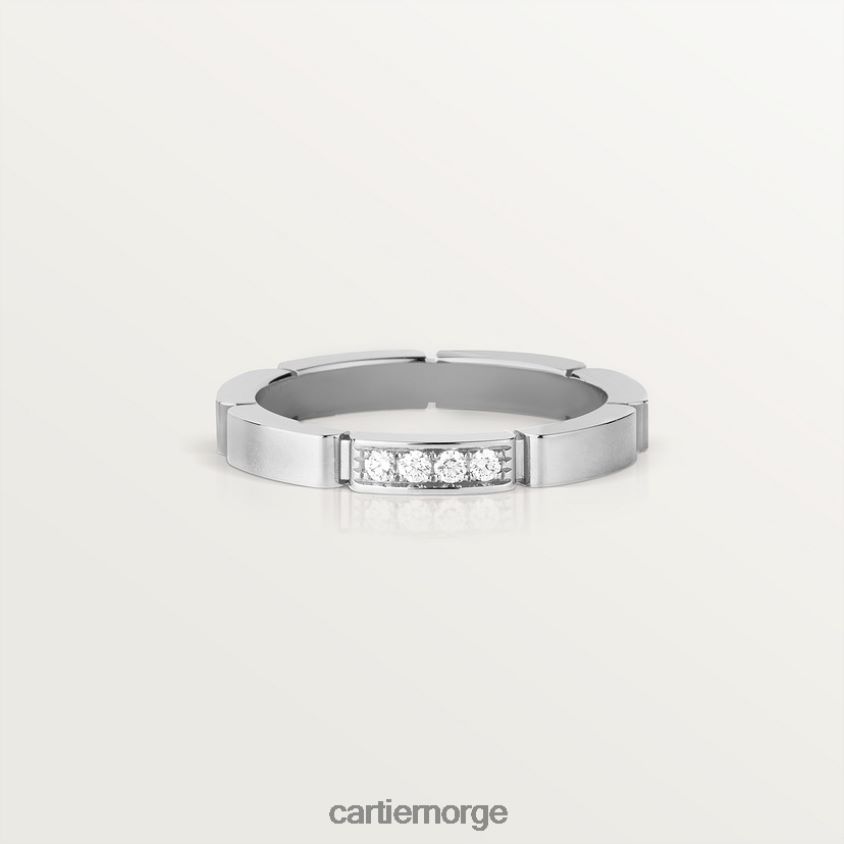 smykker Cartier maillon panthere bryllup band hvitt gull F4466N153