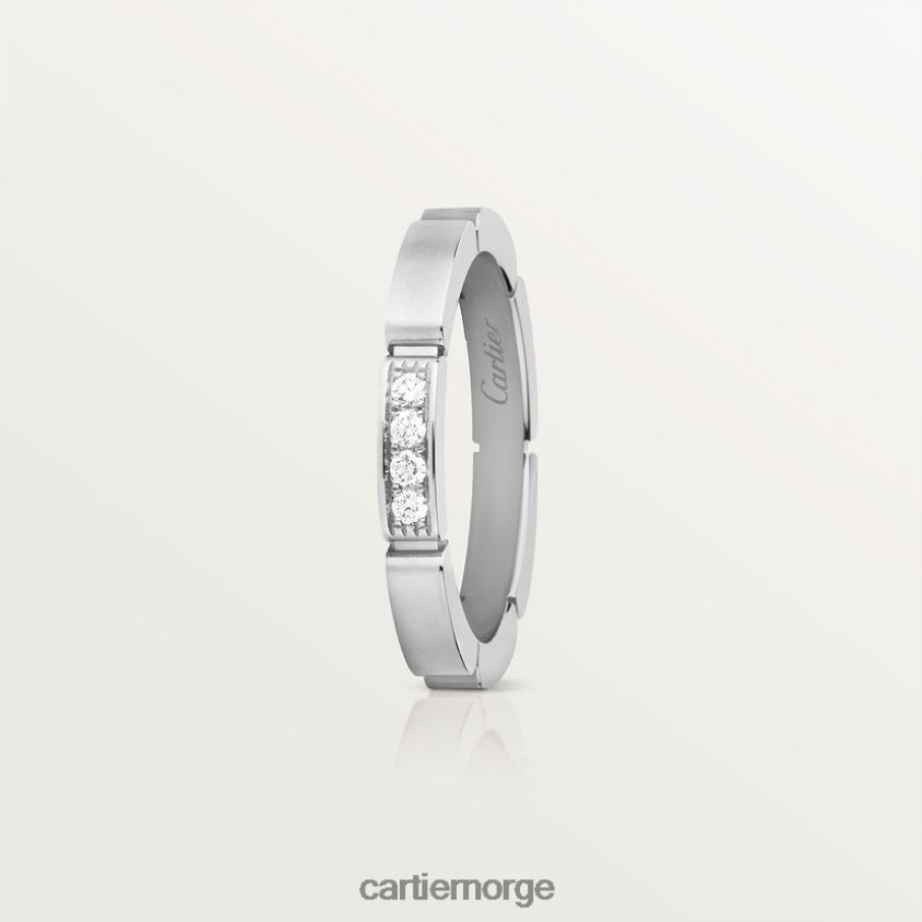 smykker Cartier maillon panthere bryllup band hvitt gull F4466N153
