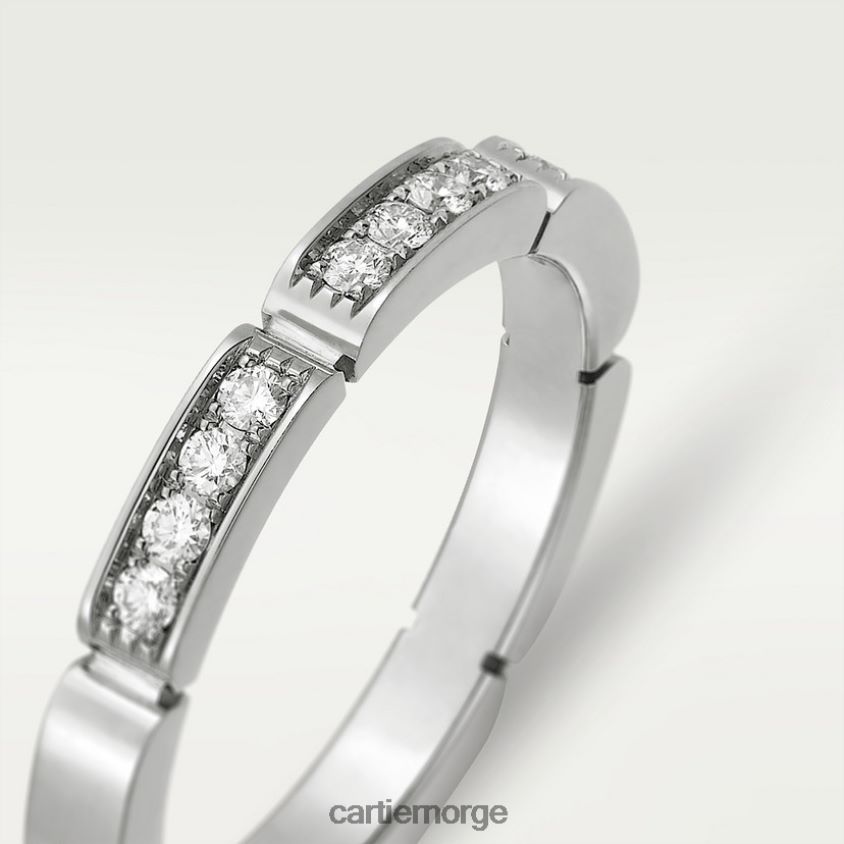 smykker Cartier maillon panthere giftering hvitt gull F4466N134