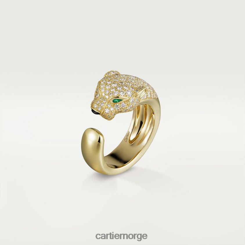 smykker Cartier panterring gult gull F4466N79