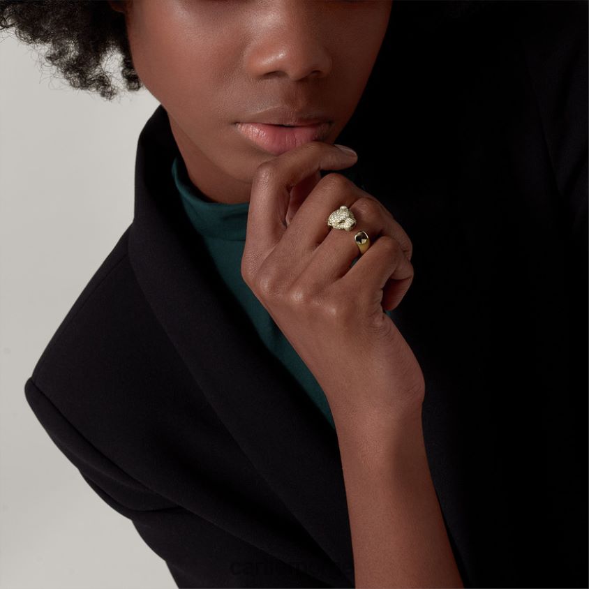 smykker Cartier panterring gult gull F4466N79