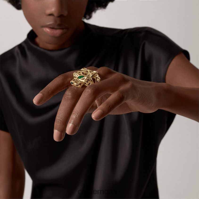 smykker Cartier panterring gult gull F4466N84