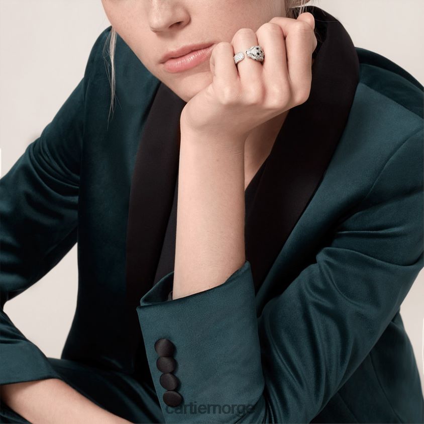 smykker Cartier panterring hvitt gull F4466N83