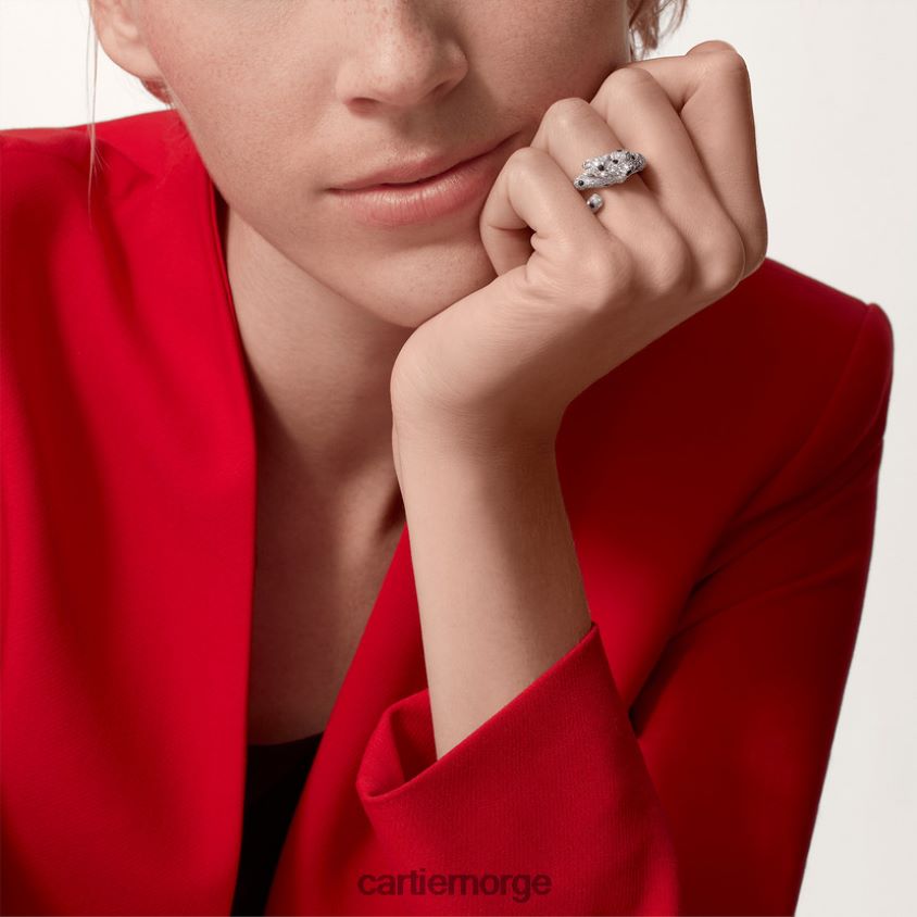 smykker Cartier panterring hvitt gull F4466N87