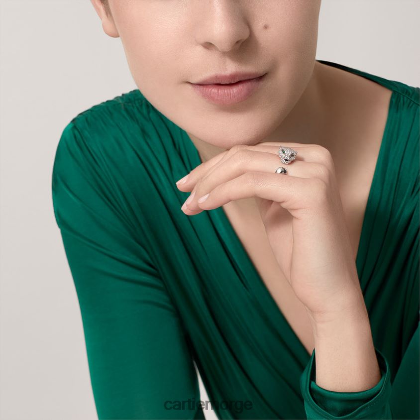 smykker Cartier panterring hvitt gull F4466N89