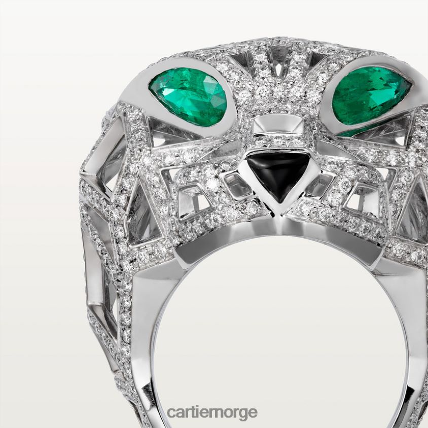 smykker Cartier panterring hvitt gull F4466N91