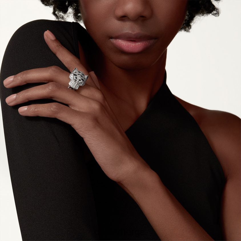 smykker Cartier panterring hvitt gull F4466N93