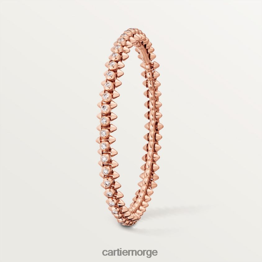 smykker Cartier clash armbånd diamanter Rose gull F4466N277