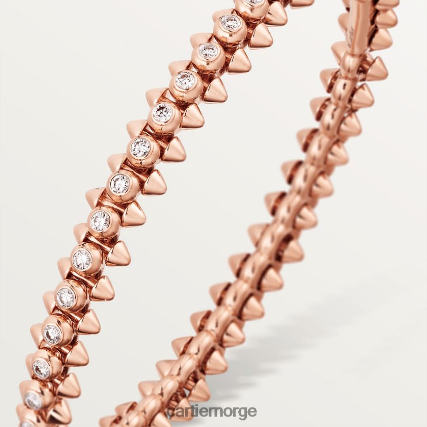 smykker Cartier clash armbånd diamanter Rose gull F4466N277