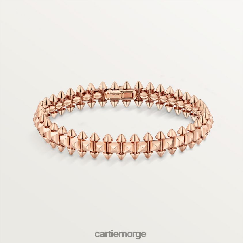 smykker Cartier clash armbånd, fleksibel medium modell Rose gull F4466N279