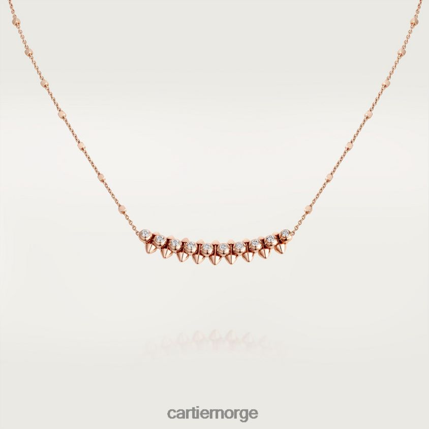smykker Cartier clash kjede diamanter Rose gull F4466N369