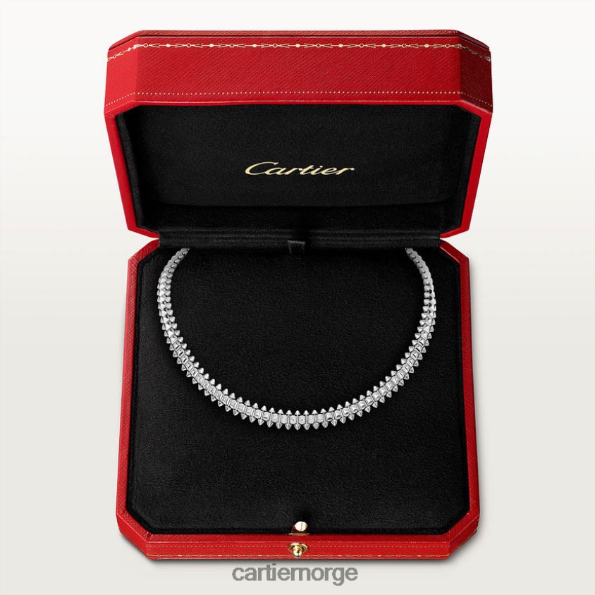 smykker Cartier clash kjede, fleksibel medium modell hvitt gull F4466N372