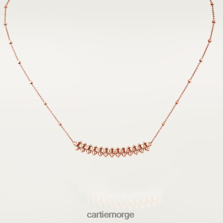 smykker Cartier clash kjede liten modell Rose gull F4466N367