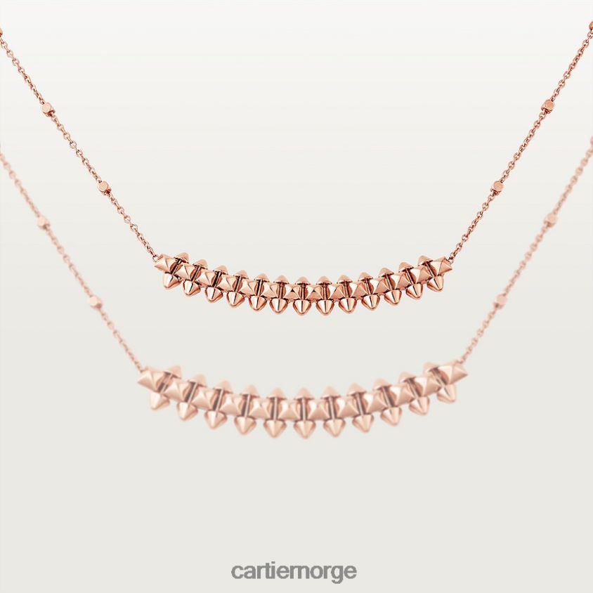 smykker Cartier clash kjede liten modell Rose gull F4466N367