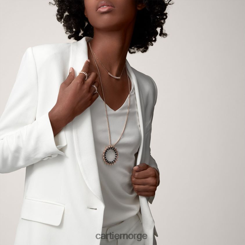 smykker Cartier clash kjede liten modell Rose gull F4466N367