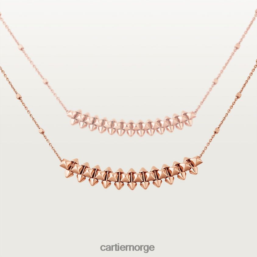 smykker Cartier clash kjede medium modell Rose gull F4466N368