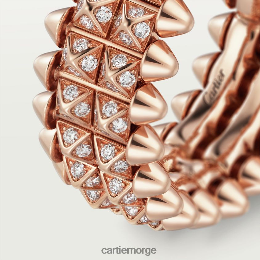smykker Cartier clash ring Rose gull F4466N124