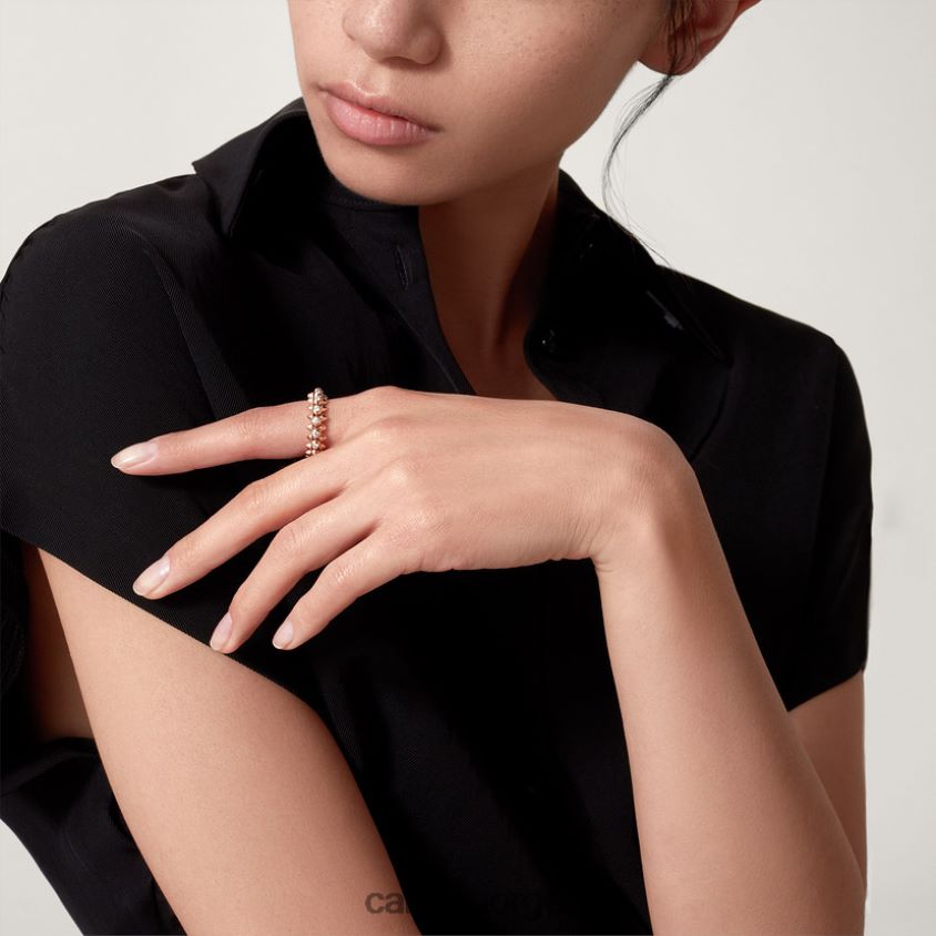 smykker Cartier clash ring diamanter Rose gull F4466N118