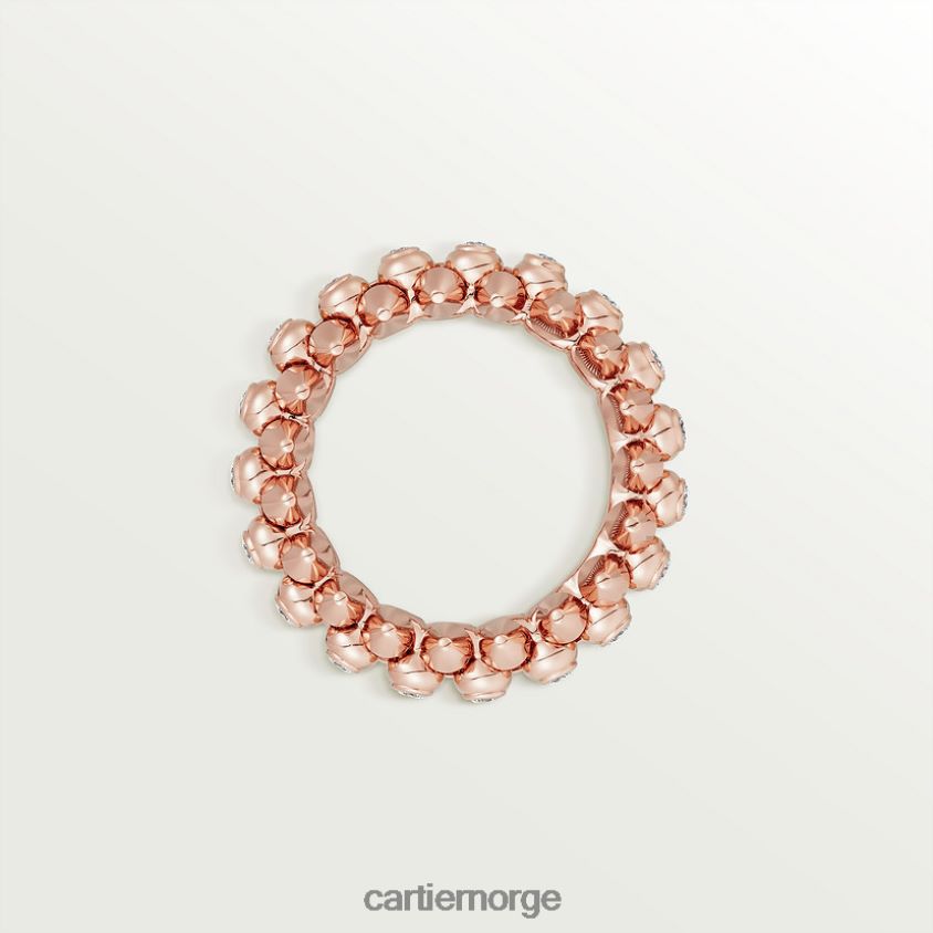 smykker Cartier clash ring diamanter Rose gull F4466N118