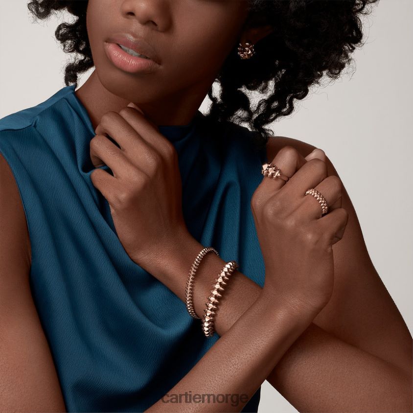 smykker Cartier clash ring liten modell Rose gull F4466N115