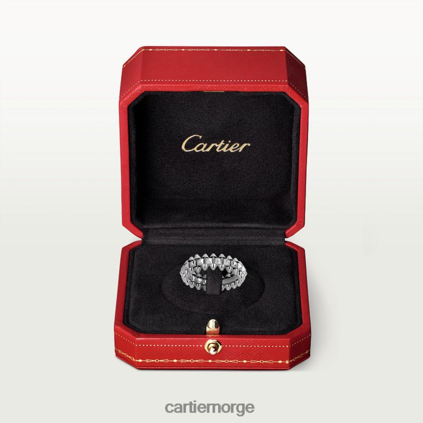 smykker Cartier clash ring liten modell hvitt gull F4466N119