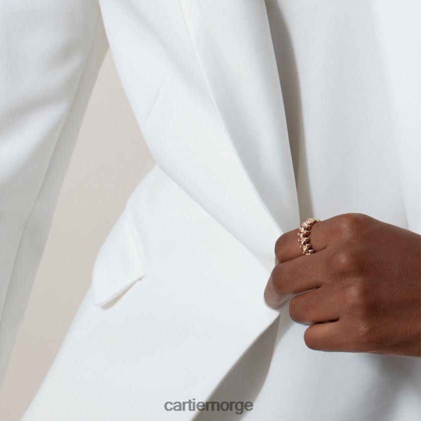 smykker Cartier clash ring medium modell Rose gull F4466N116